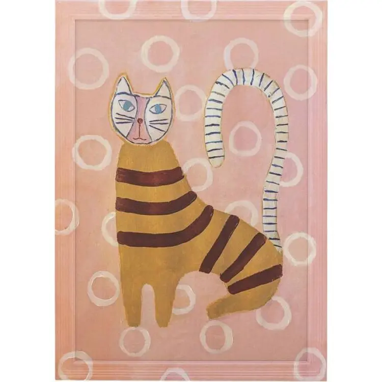 Bloomingville Missy Illustration med Ram Rosa Tavla