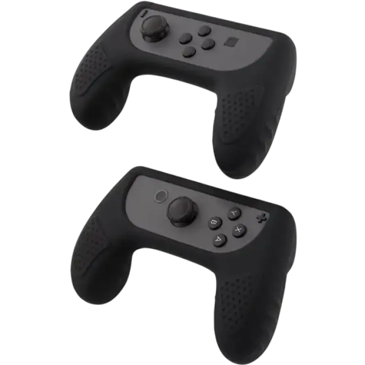 Deltaco Nintendo Switch Joy- Con Silicone Controller Grips - Black