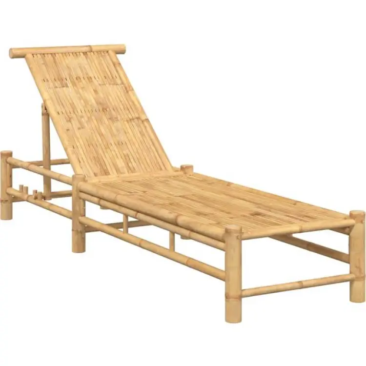 vidaXL Solsäng 55x199x30 cm Bambu