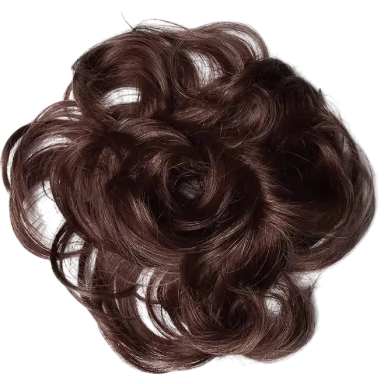 Lullabellz Premium Hair Up Scrunchie Messy Bun 6 inch Chestnut