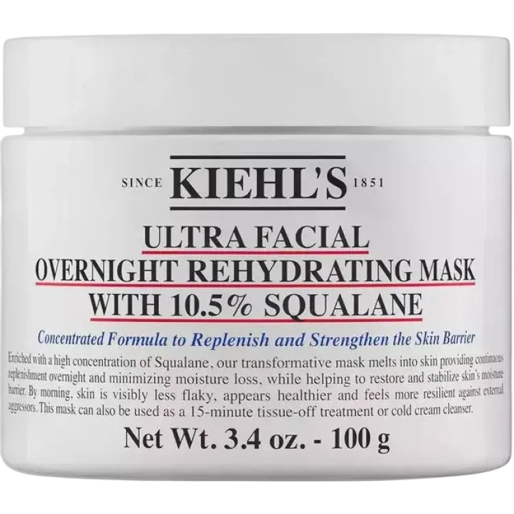 Kiehl's Since 1851 Ultra Facial Overnight Rehydrating Mask with 10.5% Squalane