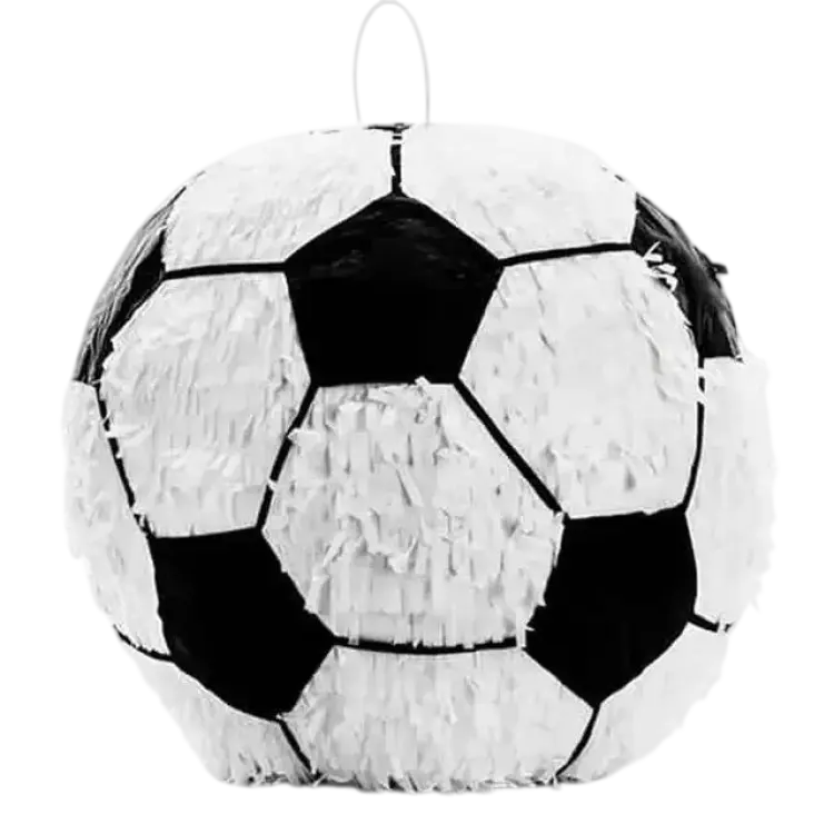 PartyDeco Fotbollsformad Pinata 35x35x35cm