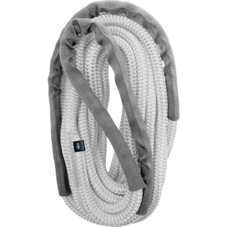 Poly Ropes Förtöjningslina StormX Ø14 mm 6 meter, passar båt 2,5-6 ton, elastisk, vit, PolyRopes