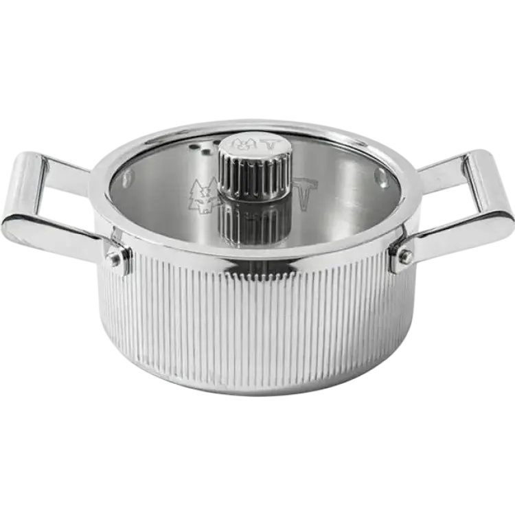 Vargen & Thor Glima Gryta 2 Liter Stål Krom 7.57 L