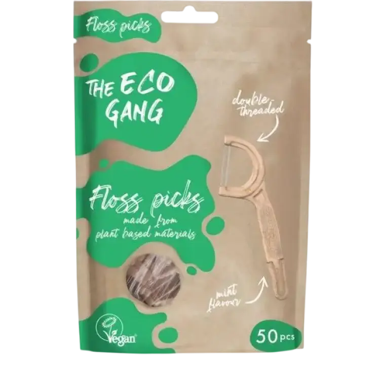 The Eco Gang Floss Picks 50-pack