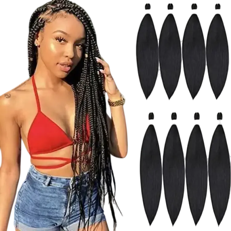 Befunny Pre Stretched Braiding Hair 30 inch 1B