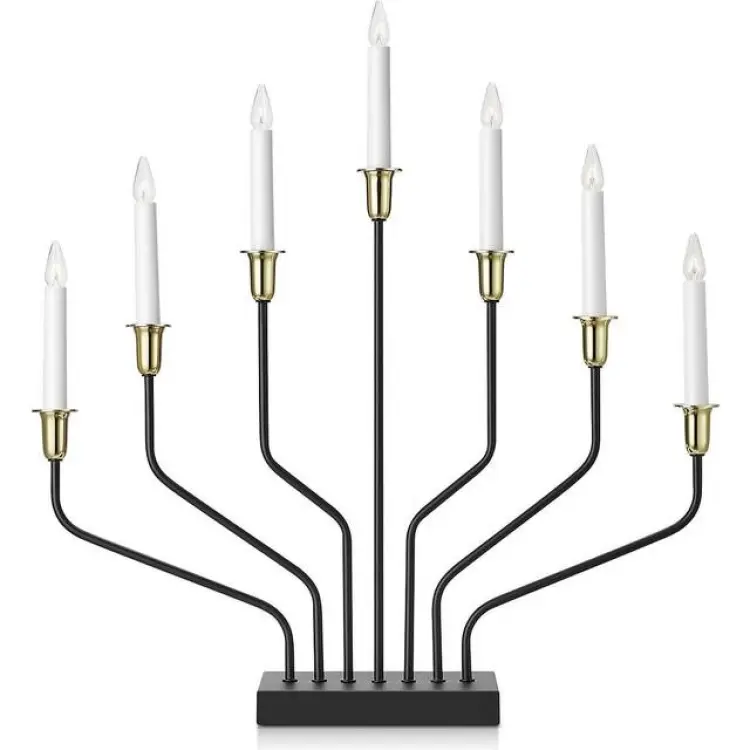 Markslöjd Brosa Black/Brass Adventsljusstake 51cm