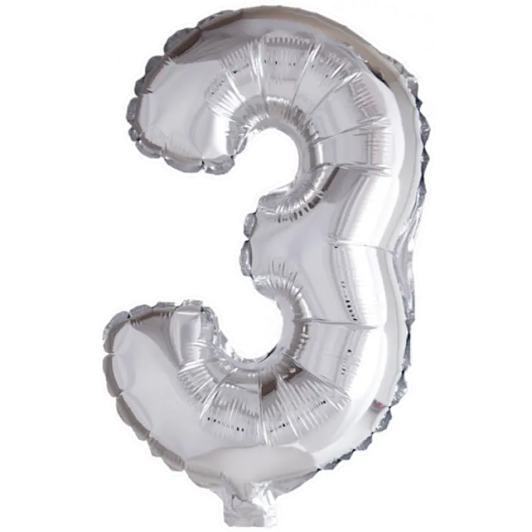 Globosnordic Foil Ballons No. 3 Silver