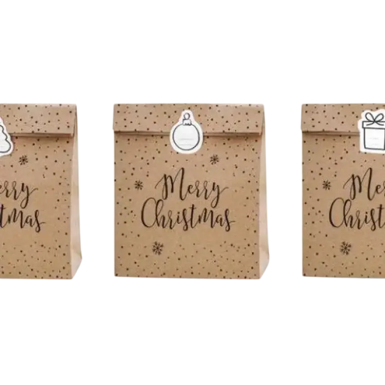 PartyDeco Presentpåsar, Jul