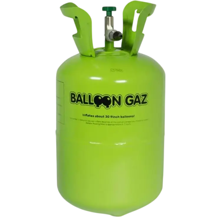 Folat Helium Gas Cylinder 30 Balloons Green