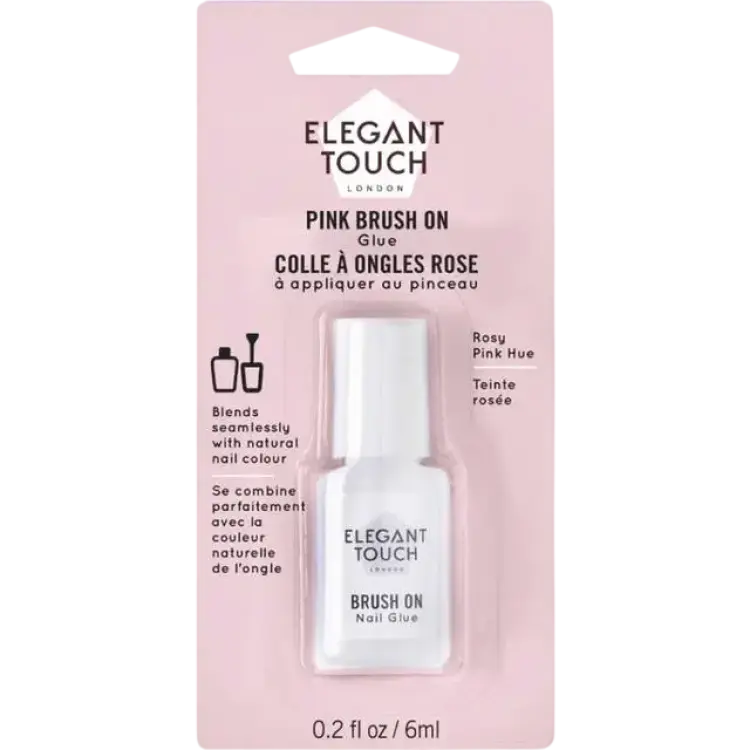 Elegant Touch – Brush On – Nagellim Pink No Size 6ml