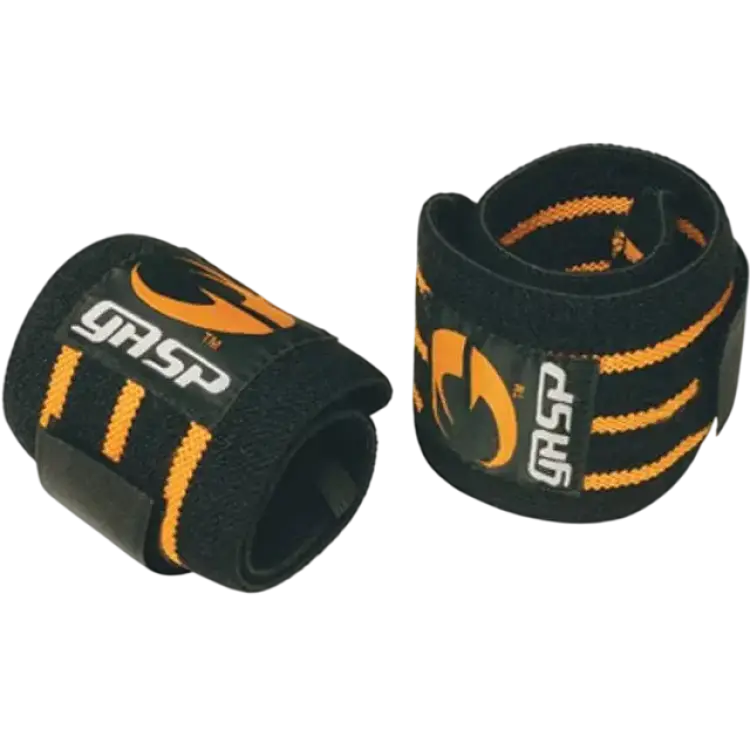 Gasp Hardcore Wrist Wraps - Black/Grey