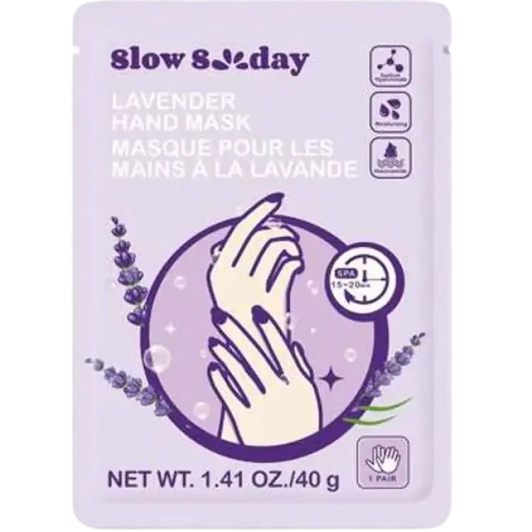 SlowSunday Lavender Hand Mask 1 Pair