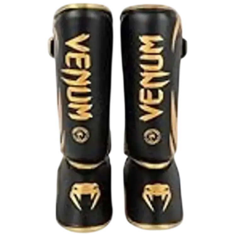 Venum Challenger standup-skenbensskydd – svart/guld –