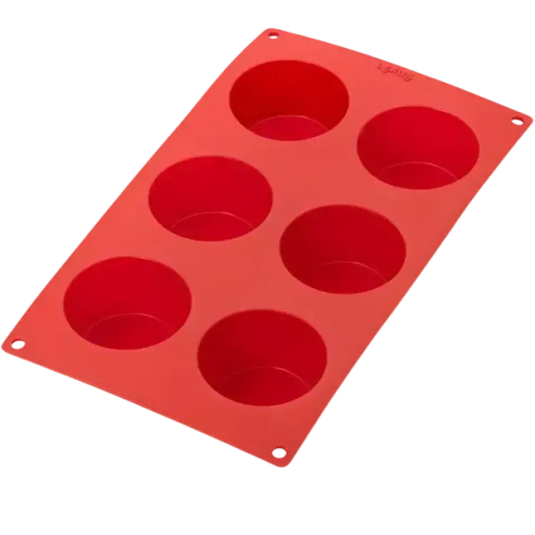 Lekue Lékué Silikon 6 St Röd Muffinsform