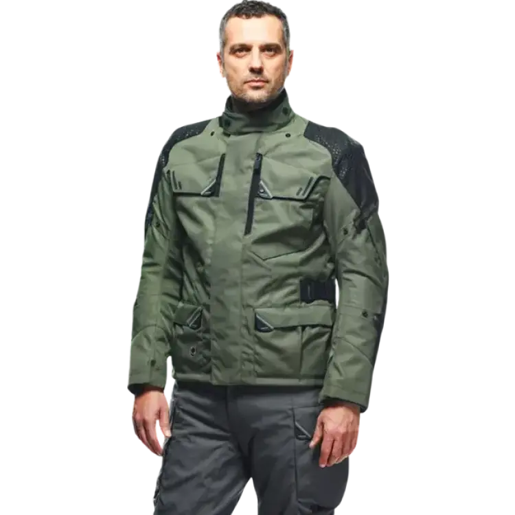 Dainese Ladakh 3L D-Dry MC-Jacka Militärgrön-Svart Unisex, Herr