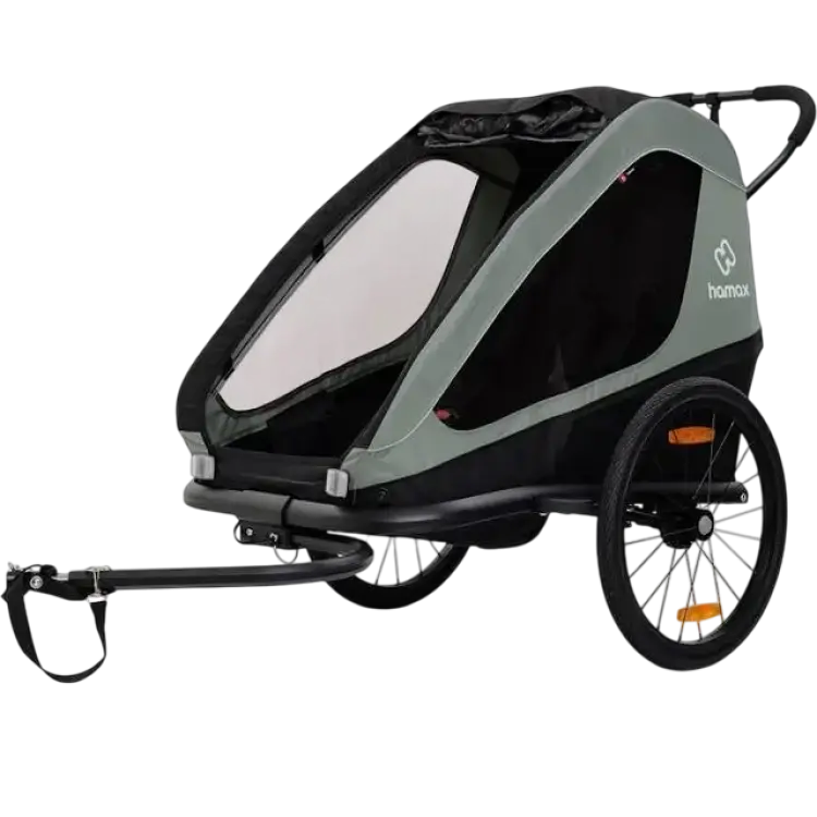 Hamax Traveller Cykelvagn Khaki Green Black