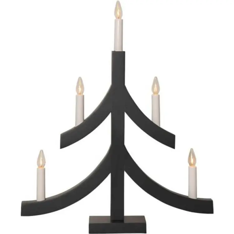 Star Trading Pagod Adventsljusstake 47.5 cm Grafitgrå Adventsljusstake