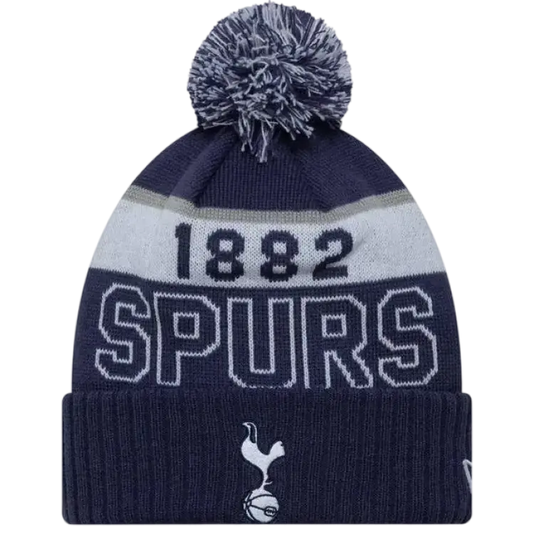 New Era Football Blå Pom Beanie Tottenham Hotspur Sport - Beanie Navy/White