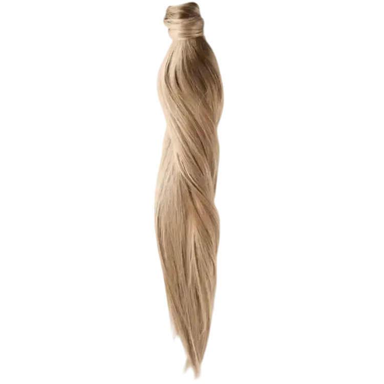 Rapunzel of Sweden Clip-in Ponytail B5.1/7.3 Brown Ash Blonde Balayage