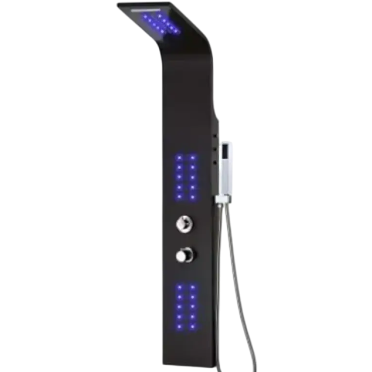 vidaXL Shower Panel (142996) Svart