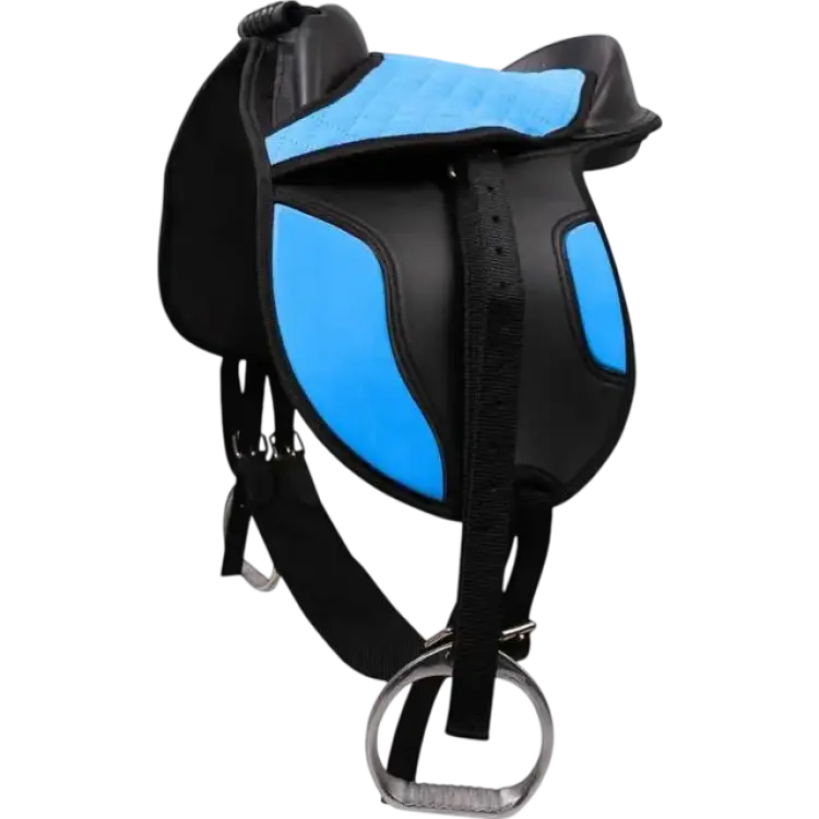 QHP Ridsadel för barn shetland blå Shetland