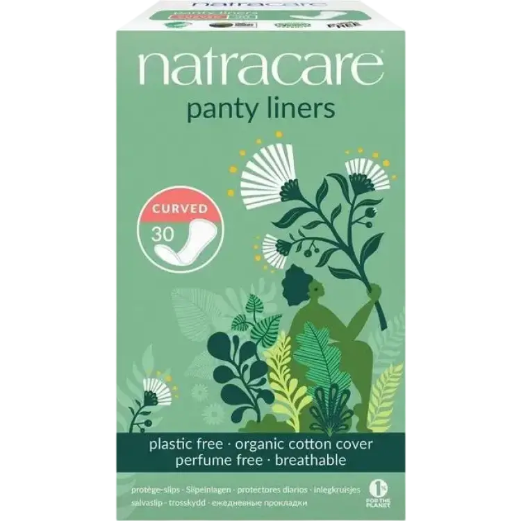Natracare Curved Panty Liners 30-pack