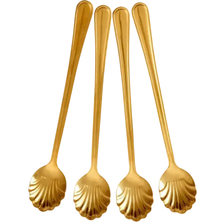 Rice Seashell Lattesked 19 cm 4-Pack Gold Sked 4st