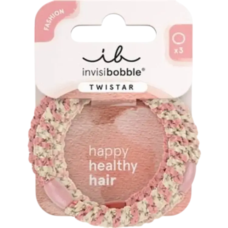 invisibobble Twistar Blush Braids Hårsnoddar 3 st