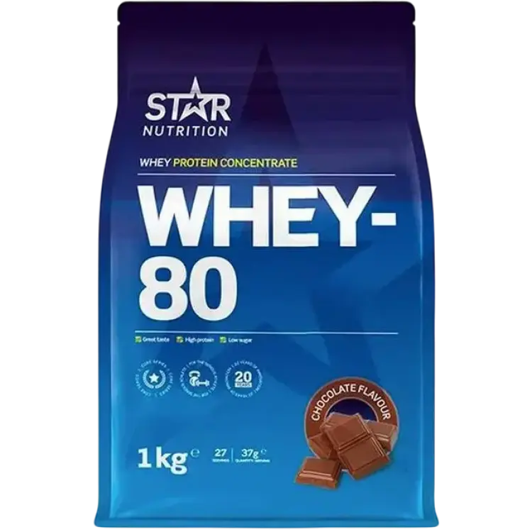 Star Nutrition Whey-80 Chocolate 1kg