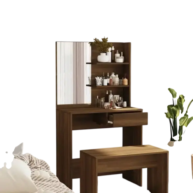 vidaXL Med Spegel 74.5 x 40 x 141 cm Sminkbord