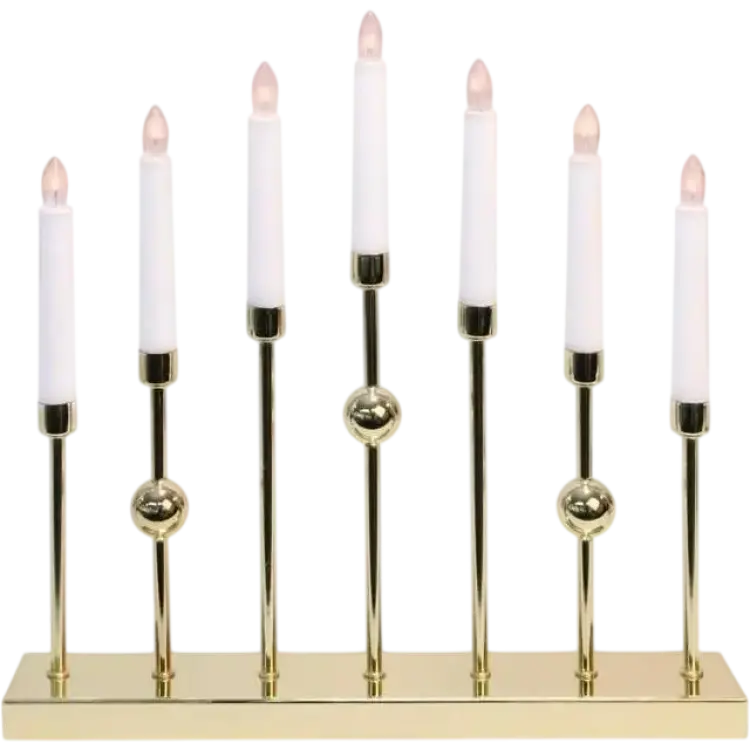 Star Trading Gustavo Mässing 37 cm Guldfärgad Adventsljusstake