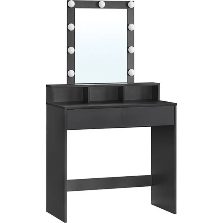 Vasagle Med Spegel Och Glödlampor RDT114T16 Sminkbord