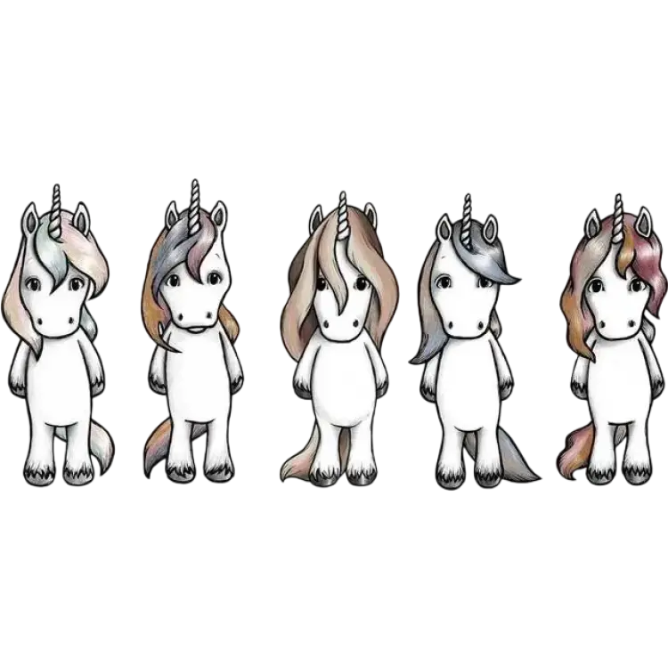 Stickstay Wallsticker Unicorn Friends