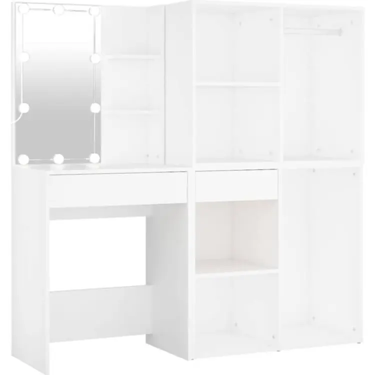 vidaXL Makeup Table with LED Light Sminkbord 40x60cm
