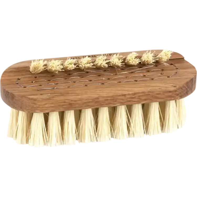 Iris Hantverk Nagelborste Lovisa Oljad Ek Dubbelsidig - Vit Fiber