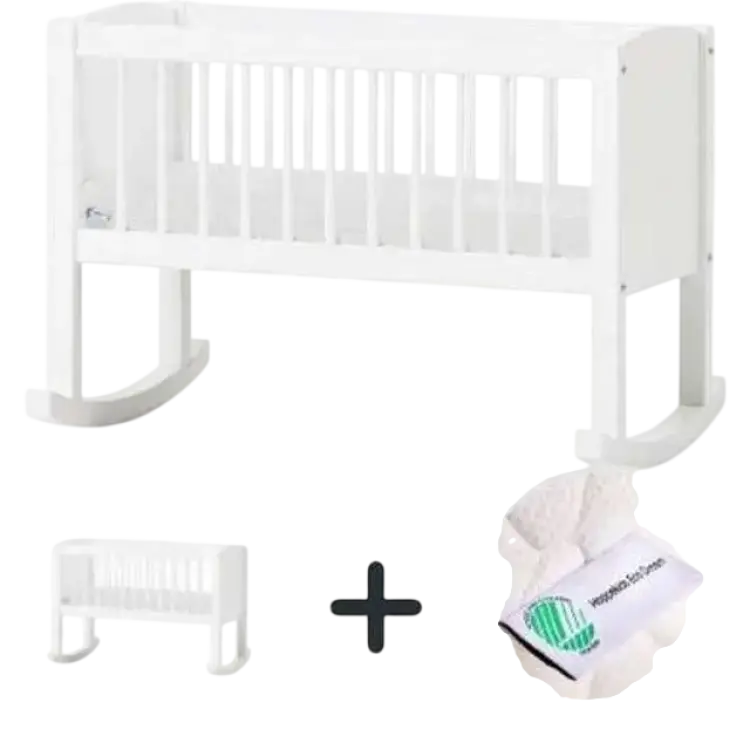 HoppeKids Vagga 40x80cm ECO Dream madrass Svanenmärkt