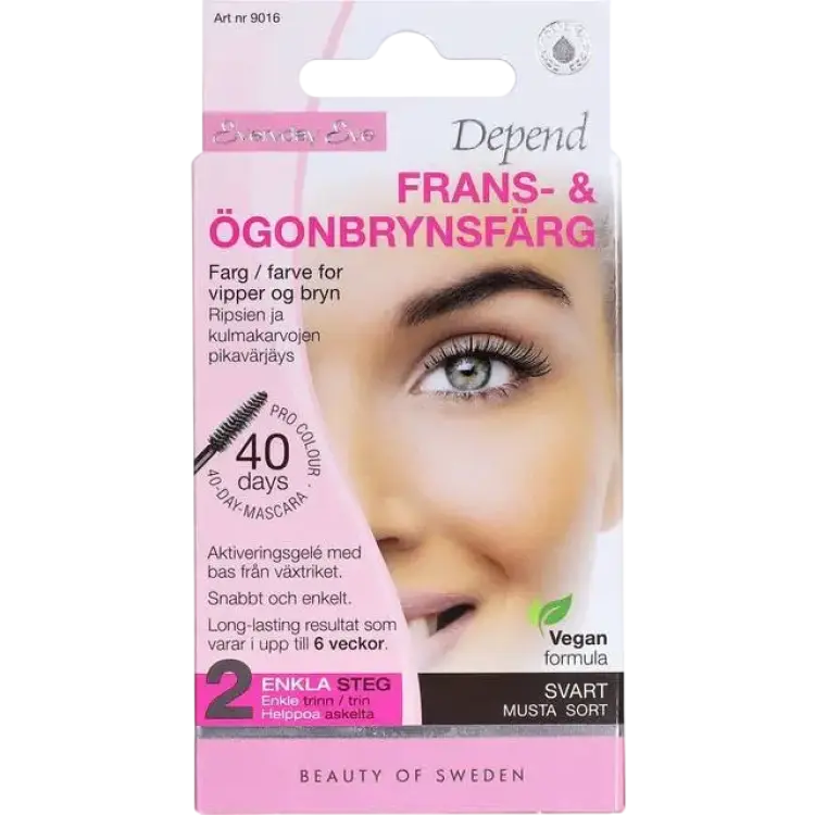 Depend Frans- & Ögonbrynsfärg Svart