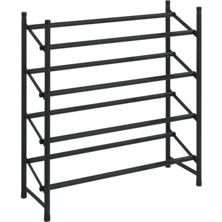 Wenko Skohylla Hero Svart 25 x 68 x 62-115 cm Skoställ