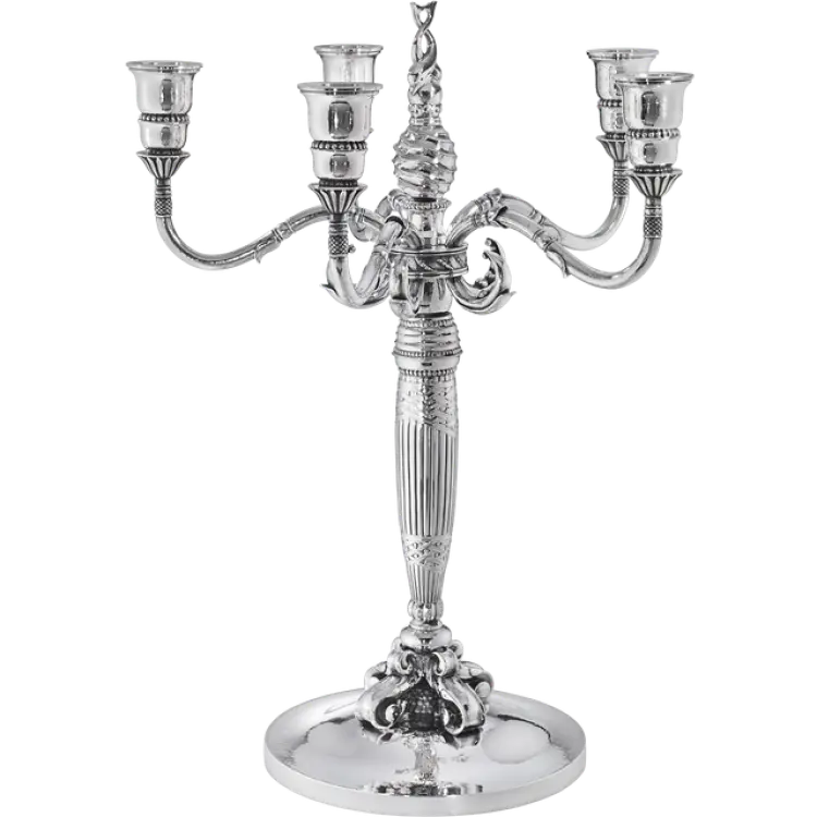Georg Jensen Kandelaber 224 Sterlingsilver Ljusstake 48cm