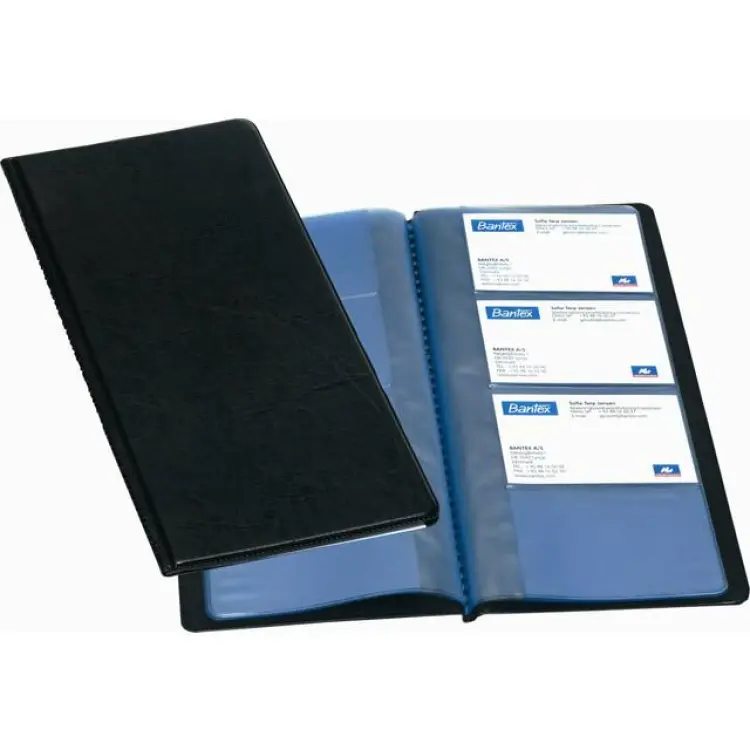 Bantex visitkortsmapp, svart