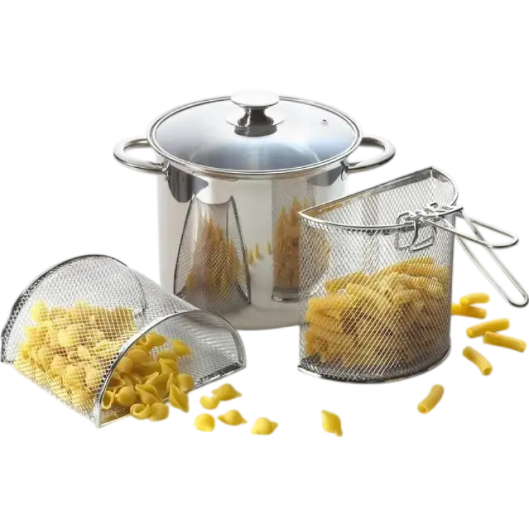 Excèlsa Pasta Mix Nudel Pastagryta Rostfritt Stål med lock 5 L