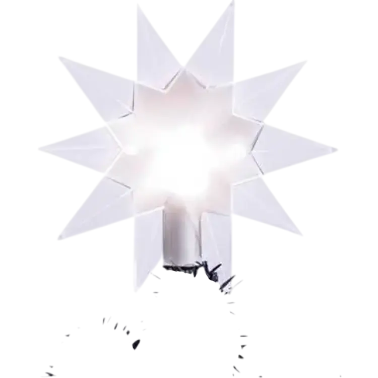 Star Trading Toppstjärna Topsy Julgranspynt 14cm