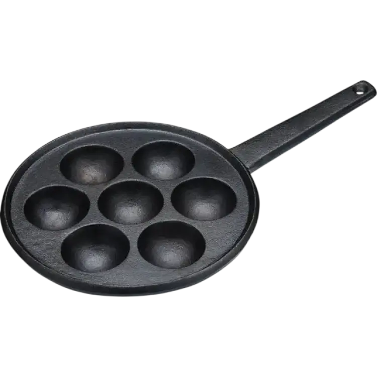 KitchenCraft Aebleskiver Cast Iron Danish 20.5 cm