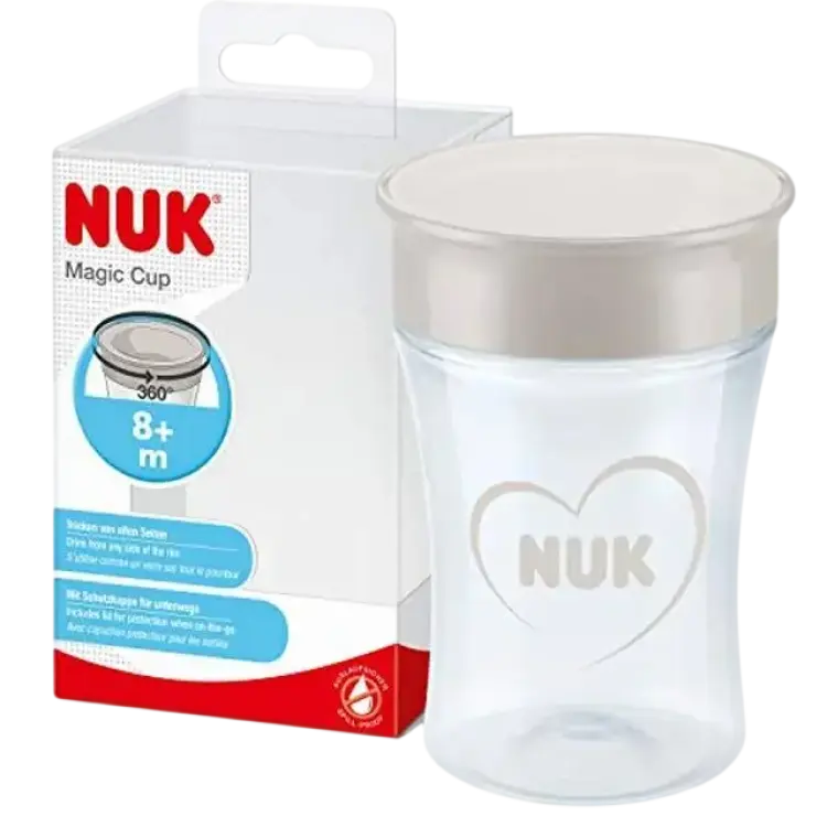 Nuk Magic Cup drickmugg 230ml läckagesäker 360° neutral