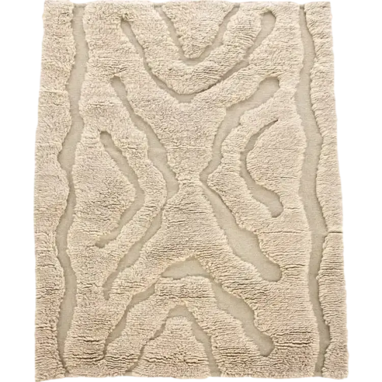 Venture Design Trondheim Josefine Lustig Tæppe 170x240 Vit, Beige cm