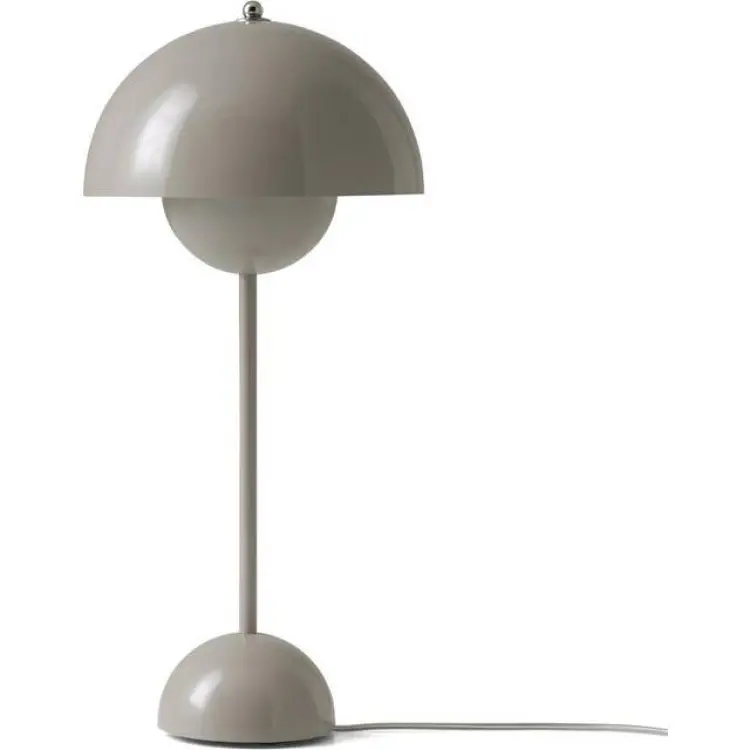 &Tradition Flowerpot VP3 Grey Beige Bordslampa 50cm
