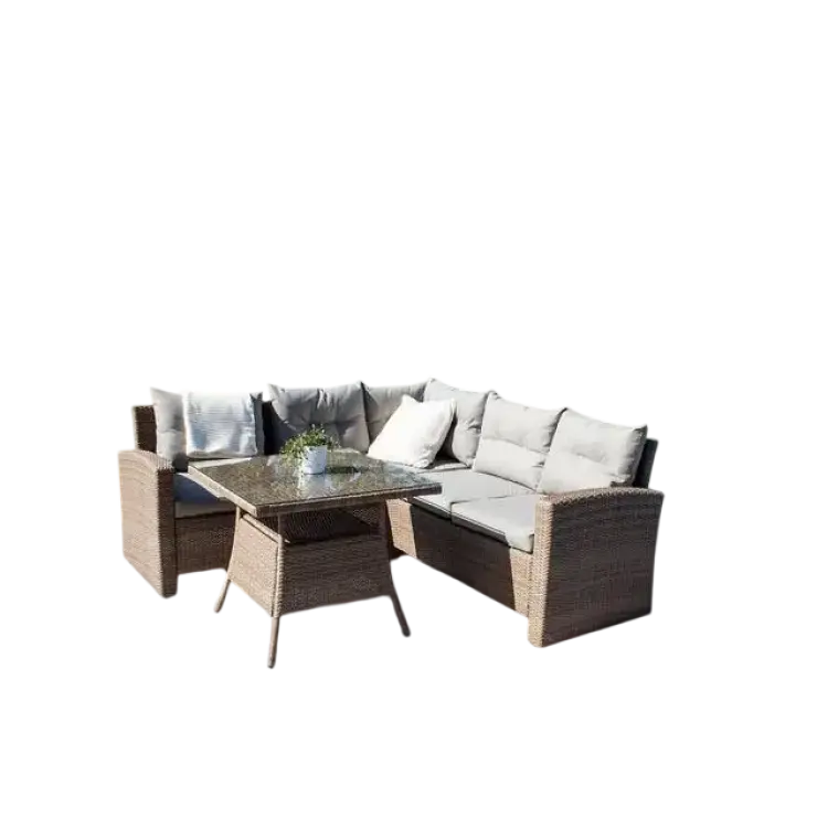 Venture Design Hörnsoffa Watford Loungeset, Bord inkl. 2 Stolar