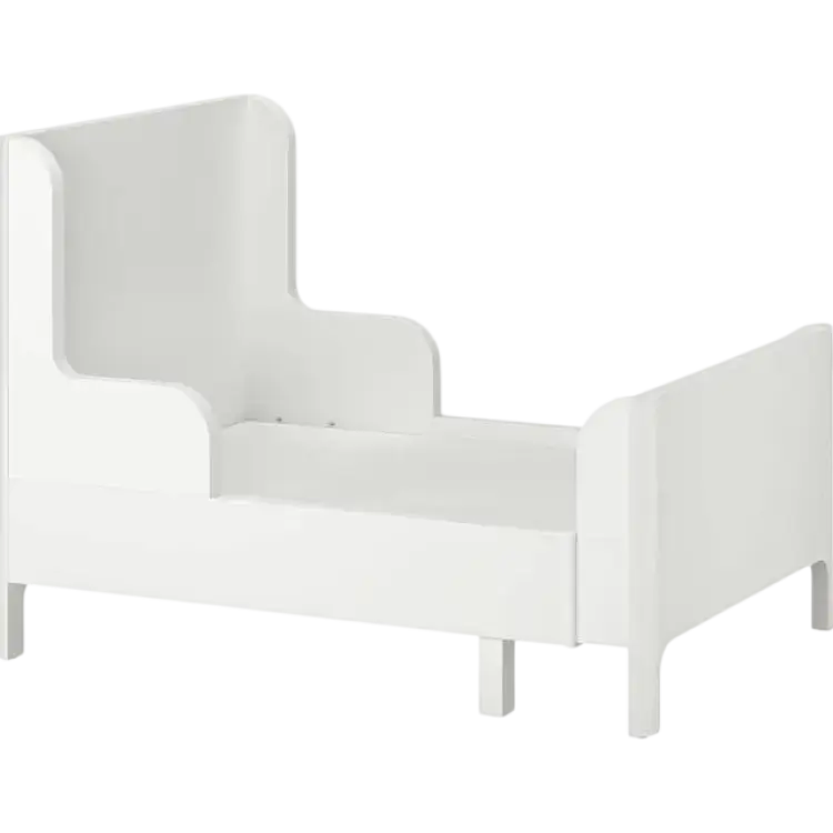 IKEA BUSUNGE Växasäng, vit, 80x200 90x208cm