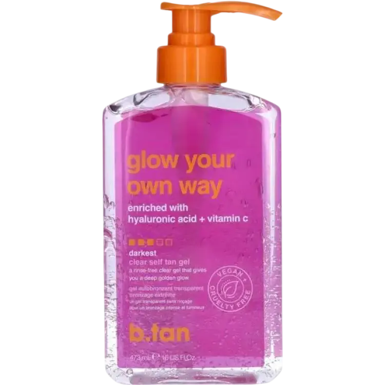 b.tan Glow Your Own Way Clear Self Tan Gel Darkest